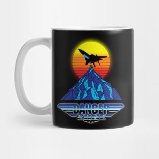 Danger Zone Top Gun Maverick Logo Fly Over Mountain sunset retro vintage 80s because I Was Inverted goose rooster iceman wingman hangman the hard deck Mug